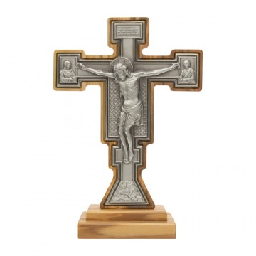 Croce con Base in Metallo e...