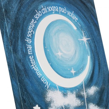 Quadro su Tela Fondo Blu e...