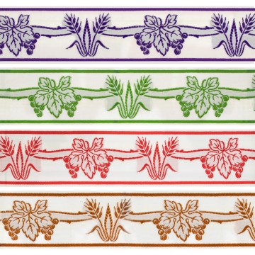 Bordo Liturgico Ricamo Uva...