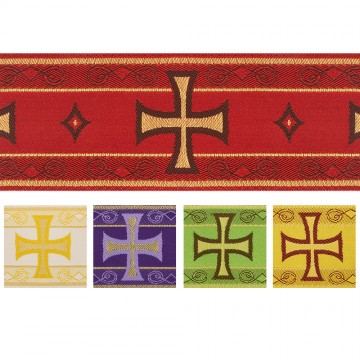 Gallone con Ricamo Croce...