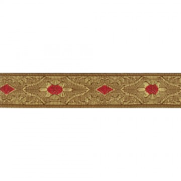 Gallone Oro Antico Ricamato...