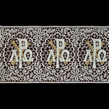 Pizzo Tramezzo Oro e Avorio...