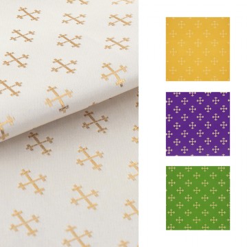 Tessuto Broderie con Croci...