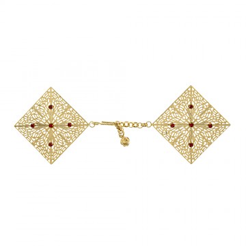 Gancio Piviale in Ottone...