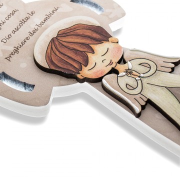 Croce con Angelo e Nastrino