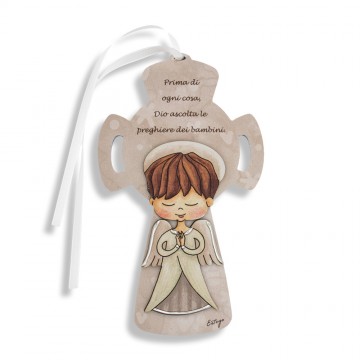 Croce con Angelo e Nastrino