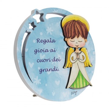 Quadretto in Legno Celeste...