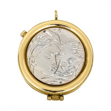 Teca con Placca Madonna con...