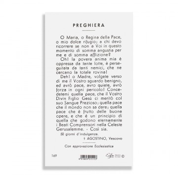 Santino Regina della Pace...