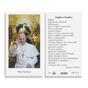 Santino Papa Francesco con...