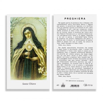 Santino con Preghiera a...