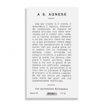 Santino Sant' Agnese  con...