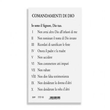 Santino Dieci Comandamenti...