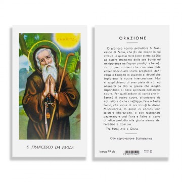 Santino San Francesco da Paola