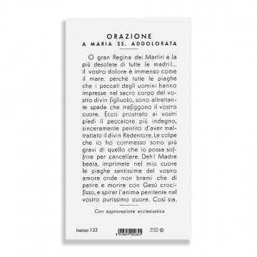 Immaginetta Madonna Addolorata