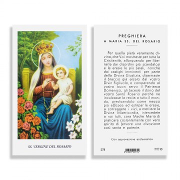Santino Vergine del Rosario...