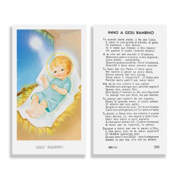 Immaginette con Inno a Gesù...