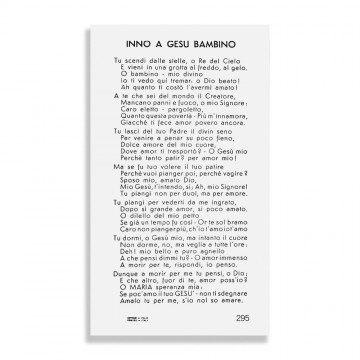 Immaginette con Inno a Gesù...