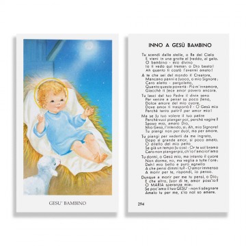 Santino con Inno a Gesù...