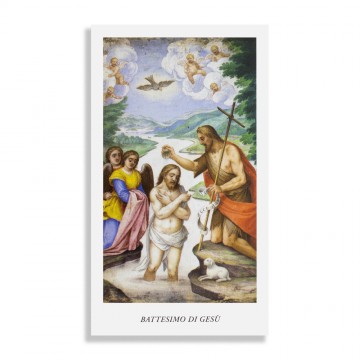 Immaginetta Battesimo di Gesù