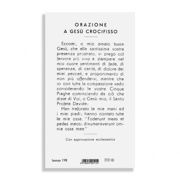 Immaginetta Gesù Crocifisso...