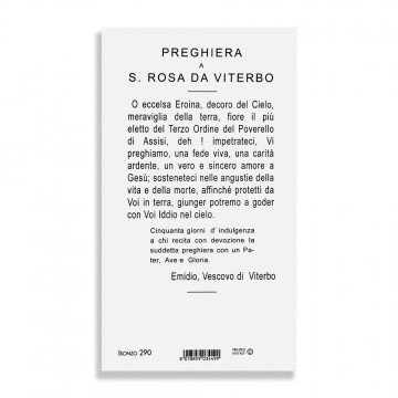 Immaginetta Santa Rosa da...