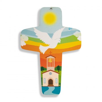 Croce in Legno Ricordo Cresima