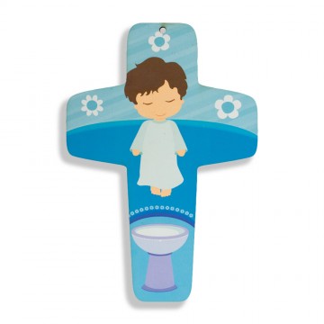 Croce Battesimo Bimbo in...