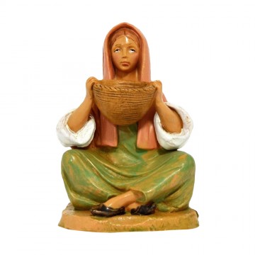 Statua Donna Seduta con...