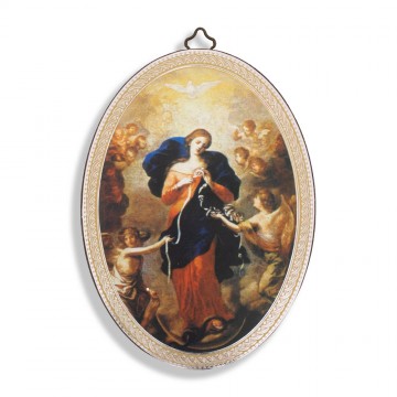 Quadro Ovale Maria che...