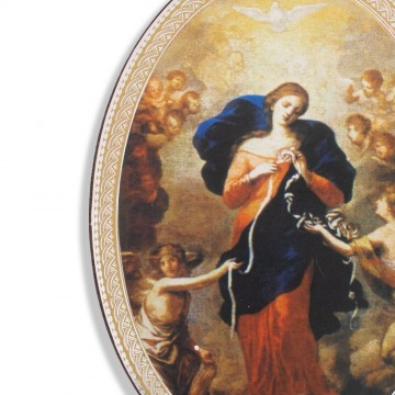 Quadro Ovale Maria che...