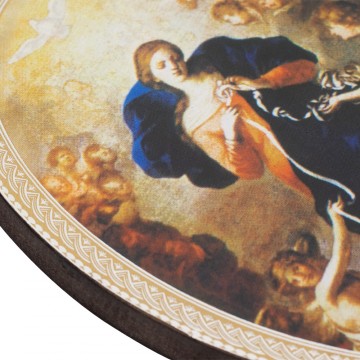 Quadro Ovale Maria che...