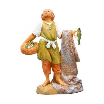 Statua Pescatore con Rete e...