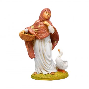 Pastorella con Cesto e Oca...