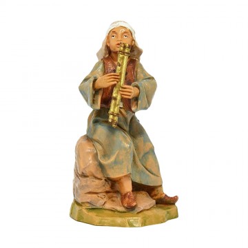 Statua Pifferaio Seduto...