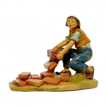 Statua Uomo con Mattoni...