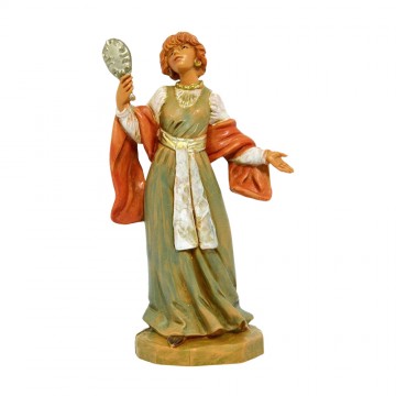 Statua Signora con Specchio...