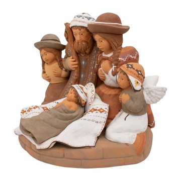 Presepe in Terracotta Dipinta