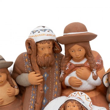 Presepe in Terracotta Dipinta