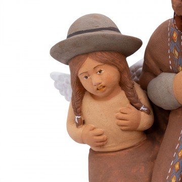 Presepe in Terracotta Dipinta