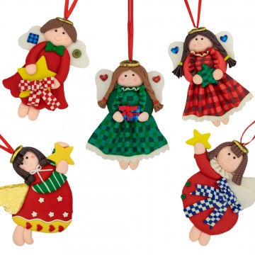 Angioletti Natalizi In Fimo