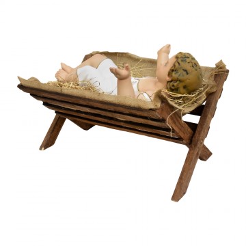 Gesù Bambino con culla in...