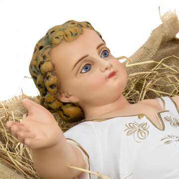 Gesù Bambino con culla in...