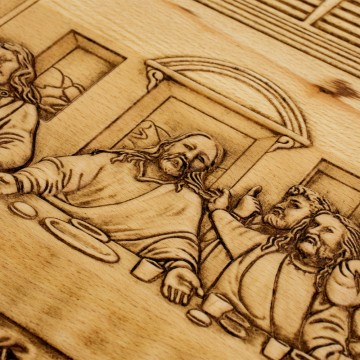 Quadro Ultima Cena in Legno