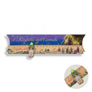 Righello dell'Avvento in Legno