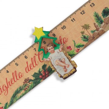 Righello dell'Avvento in Legno