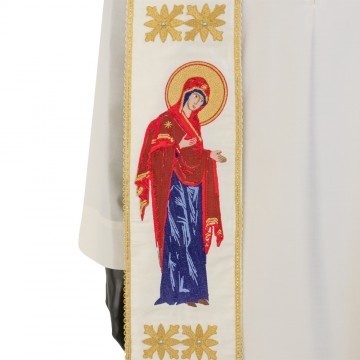 Stola Avorio Ricamo Madonna...