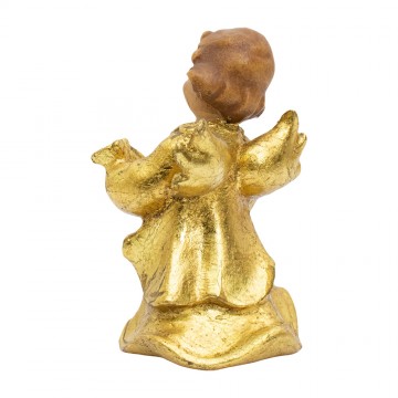 Angelo in Legno e Foglia Oro