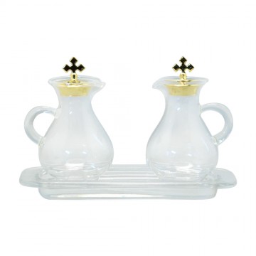 Ampolle e Vassoio in Vetro