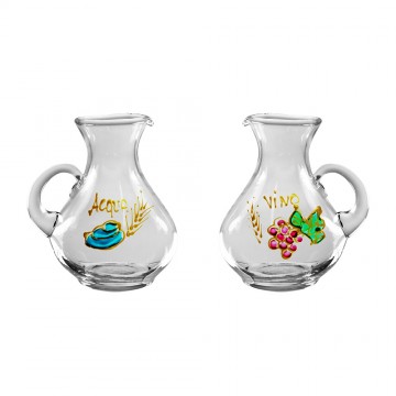 Ampolle Acqua e Vino Decorate